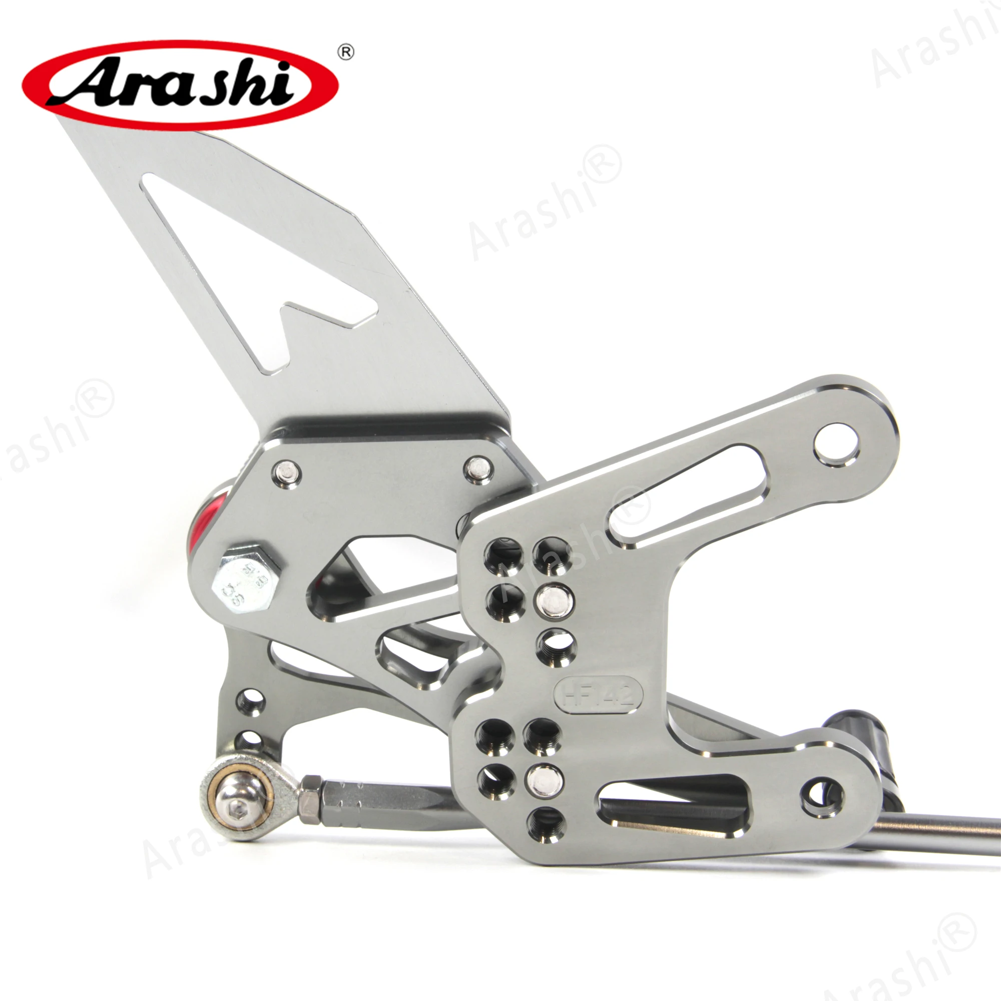 Араши Fit ZX10R ниндзя Регулируемая Задняя ног для KAWASAKI ZX-10R 2011- подножки Rearset 2012 2013 ZX 10R серый