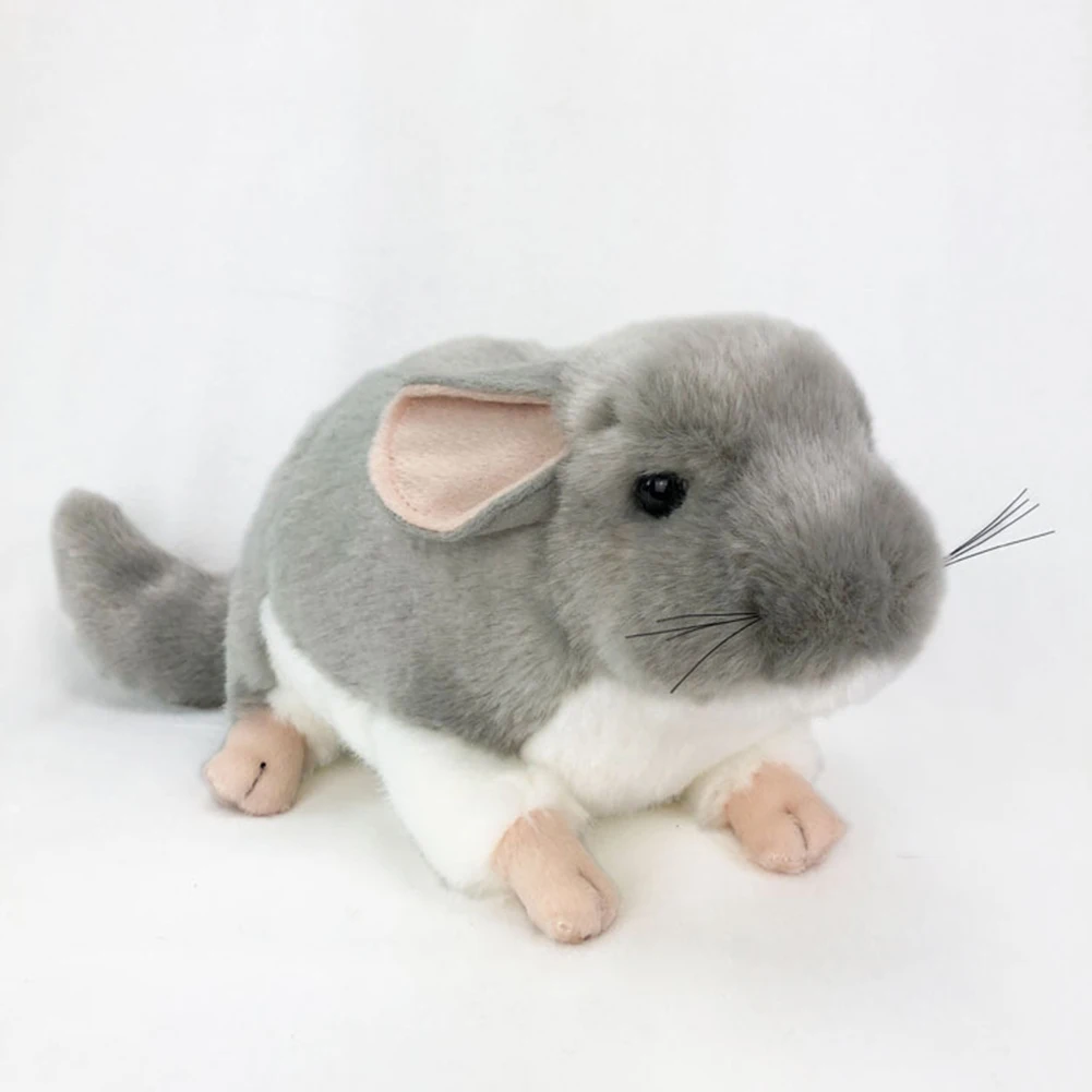 Realistic Chinchilla Mouse Animal Plush Stuffed Doll Kids Toy Home Desktop Decor Stuffed Plush Animals Gift 1 Realistic Chinchilla Mouse Animal Plush Stuffed Doll Kids Toy Home Desktop Decor Stuffed Plush Animals Gift 2