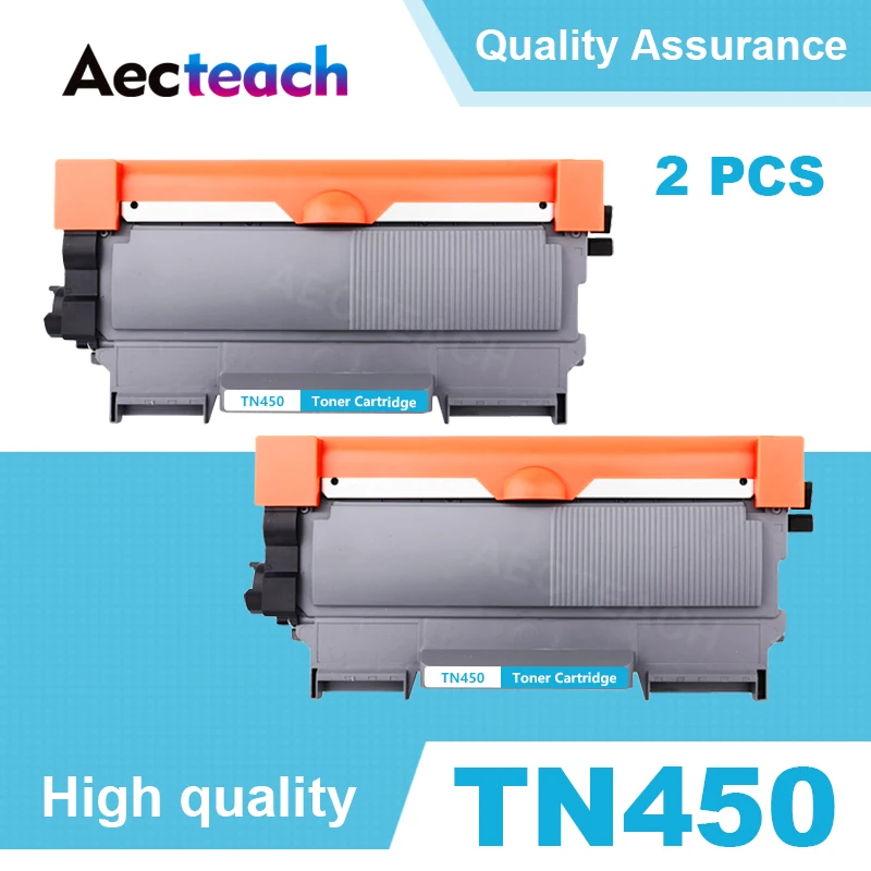 

2 x TN-450 TN-2220 TN-2250 TN-2280 TN-27J TN450 For Brother DCP-7055 DCP7055 DCP-7060 DCP7060 DCP-7065 DCP7065 toner cartridges