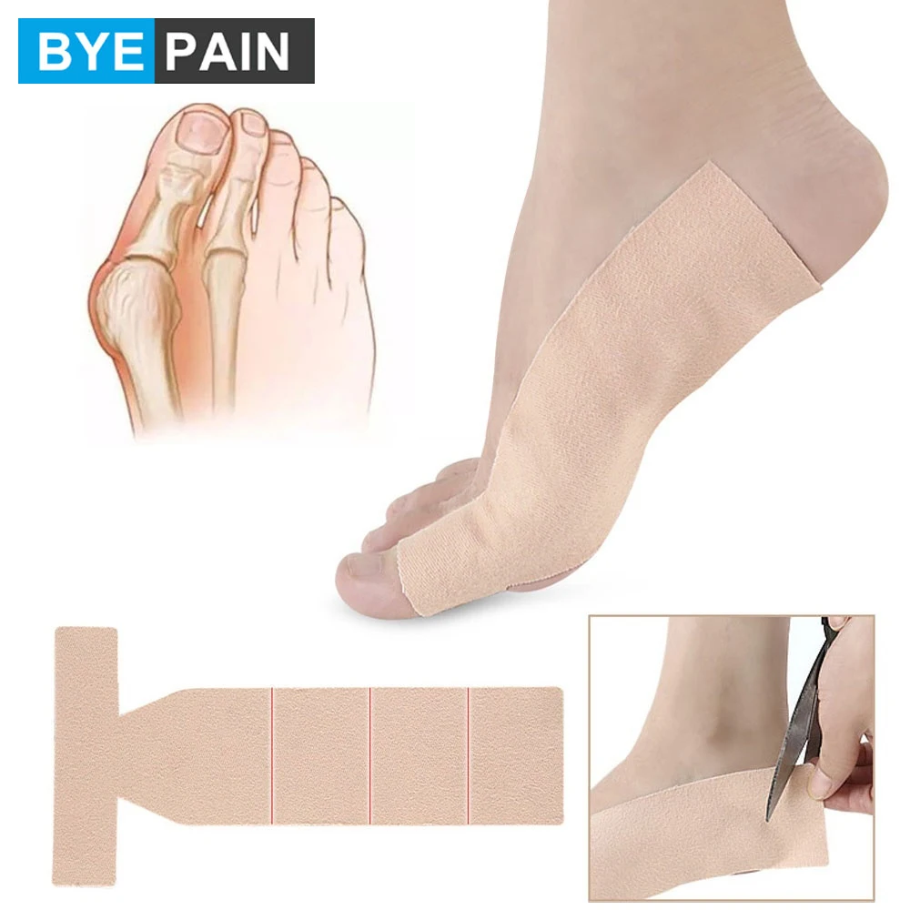 

1Pcs BYEPAIN Breathable T Shaped Comfortable Foot Toe Tape Corrector Hallux Valgus Self Adhesive Bandage