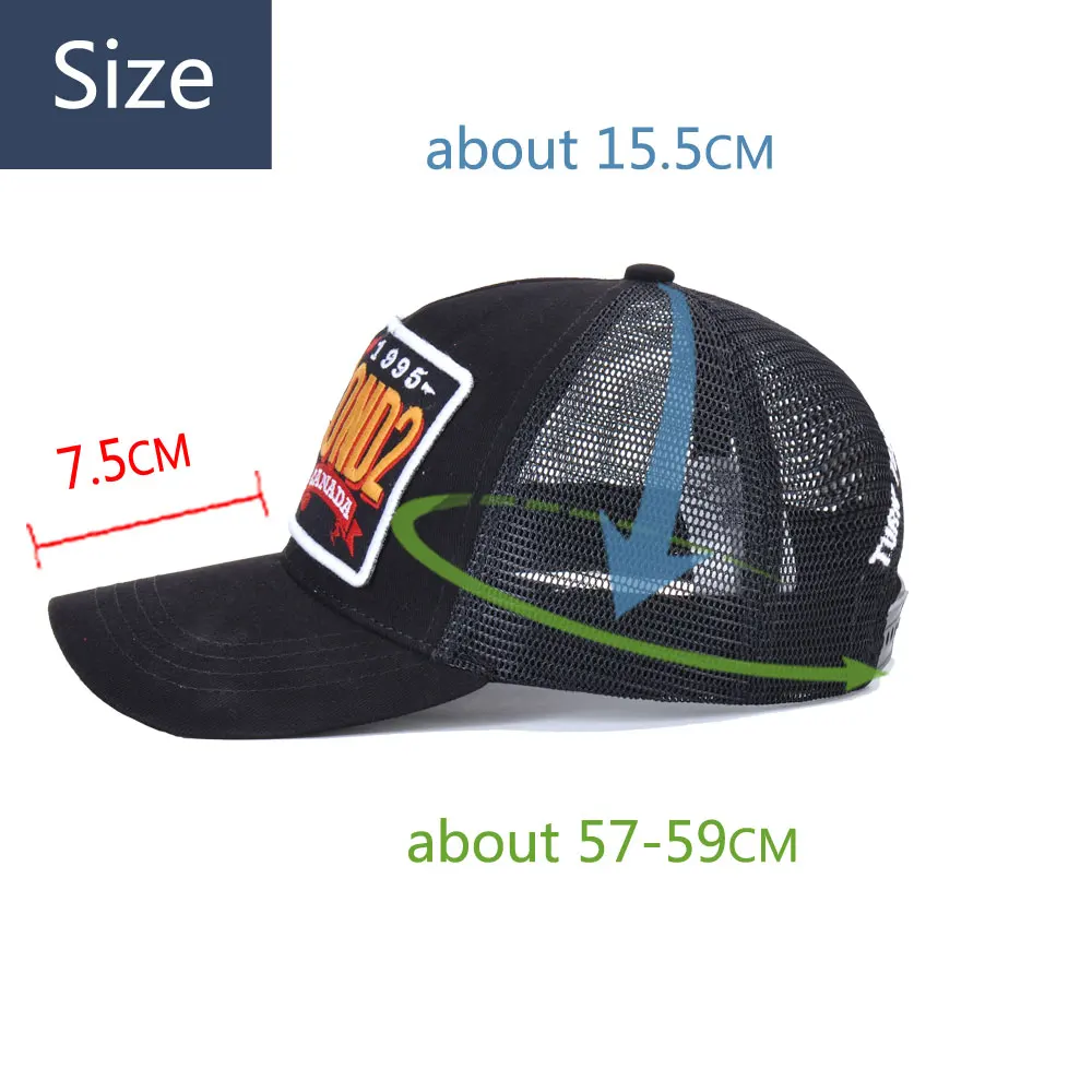 Бренд DSQ Casquette шапки с одноцветным узором шапки с буквами DSQ2 Casquette Dad хип-хоп бейсболка Snapback кепки для мужчин и женщин