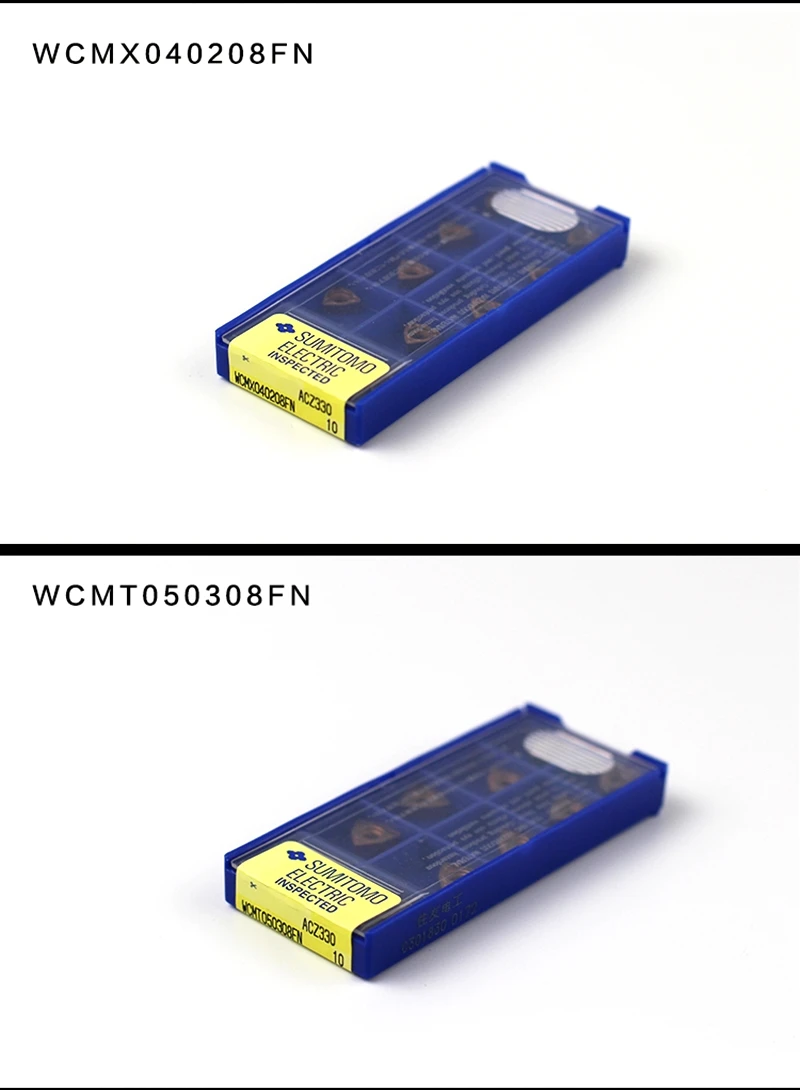 Твердосплавные вставки SUMITOMO WCMT06T308FN ACZ330 10 шт. токарный станок токарный инструмент U лопасти дрели токарный станок резак быстрая лопасти дрели