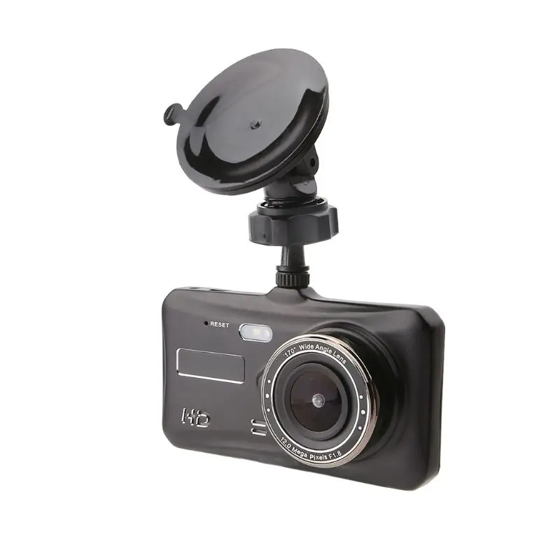 Двойной объектив автомобиль DVR камера Full HD 1080P " сенсорный ips с g-датчиком Dash Cam H4GC