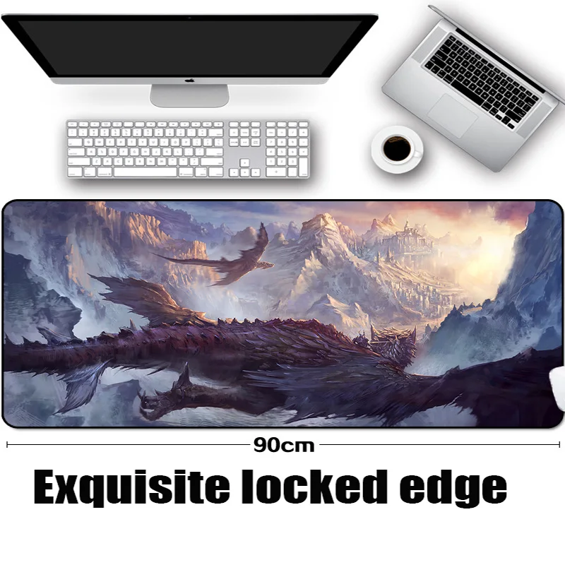 

The Big Size Mousepad 400x900MM and 400x800MM or More Choice Dragon Pattern Mouse Pad Creative Pc Computer Table Mats