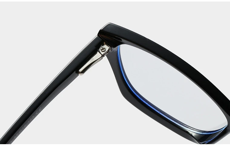 46232 пластиковые титановые очки, оправа, анти-синий светильник, кошачий глаз, мужские и женские оптические модные компьютерные очки