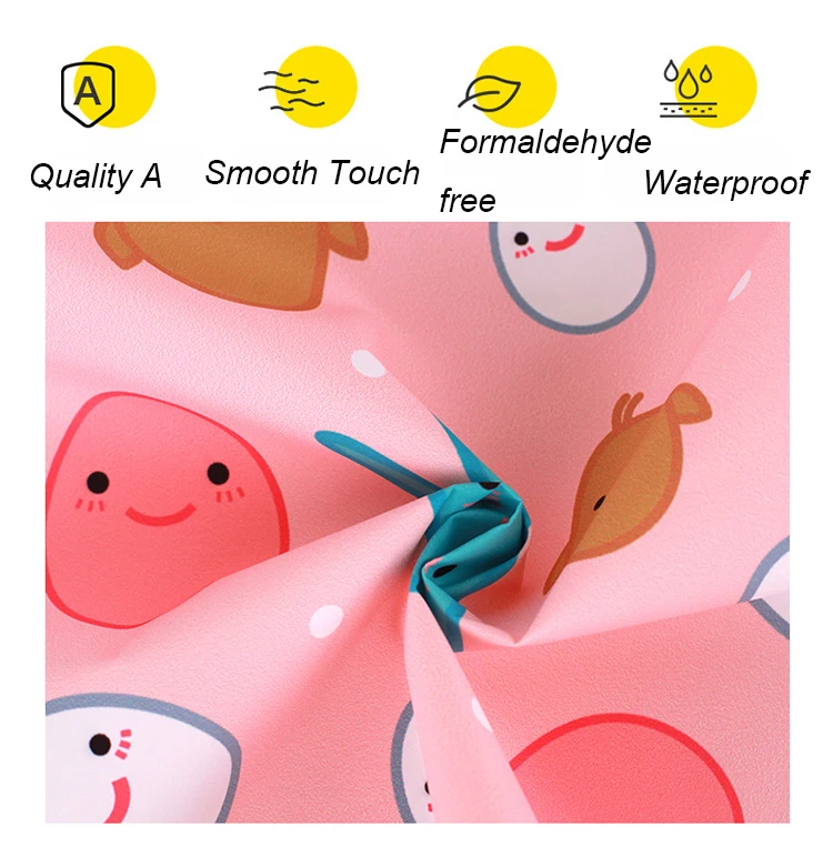 Removable Pocket Infant Eating  Long Sleeve Apron Drawing Bandana Bibs Cartoon Waterproof Baby Self Feeding Bib slabbertjes baby cheap baby accessories	