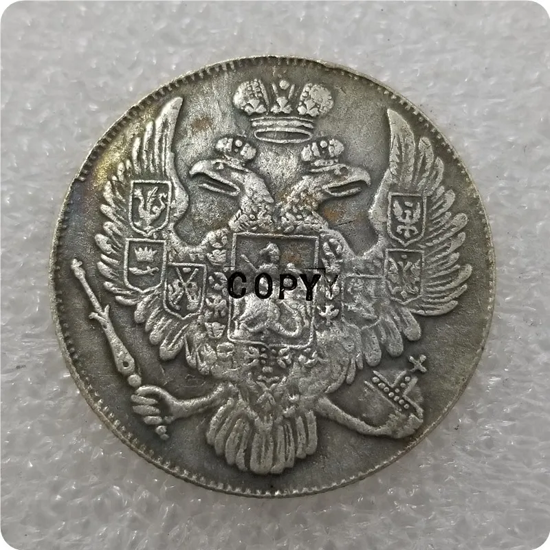 1830-1845 Россия 6 рублей платины копии монет