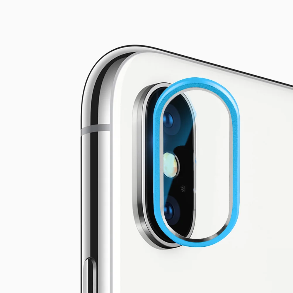 Металлическая Задняя панель Камера круглые линзы протектор чехол Обложка кольцо для iPhone XS Max XR X 7 8 плюс объектив защитное кольцо для мобильного телефона