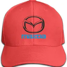 Женская хлопковая бейсбольная кепка, бейсболка с регулируемой средней головкой, изогнутая Кепка с логотипом Mazda Motor