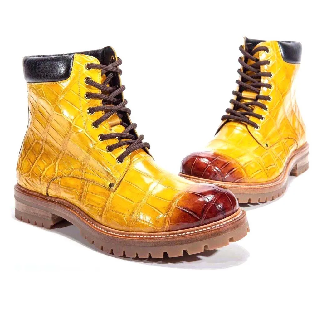

chue new 2023 men boots men crocodile leather shoes men crocodile boots men boots