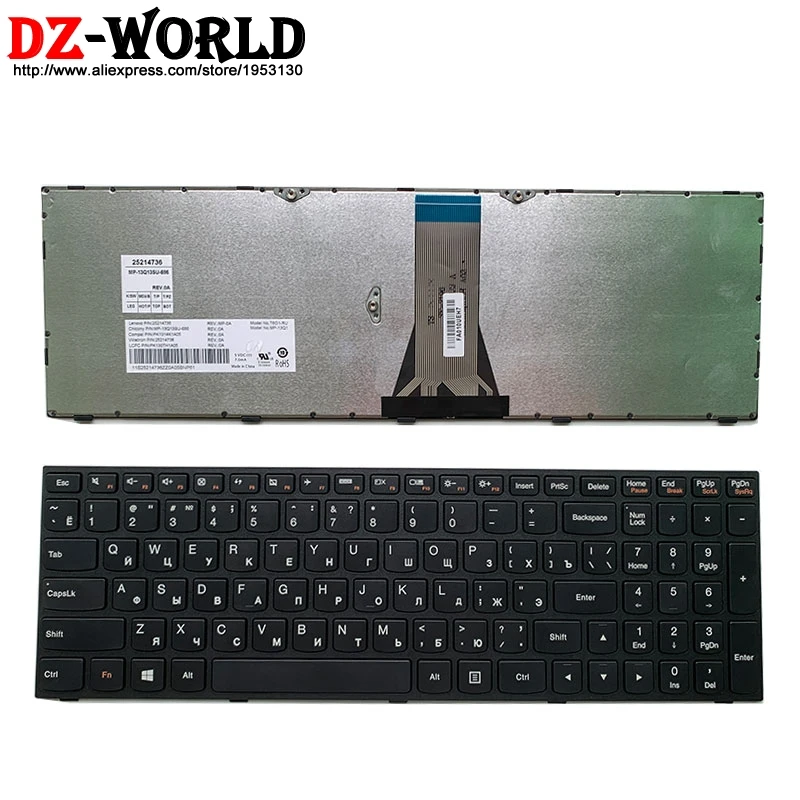  New Original Russian Laptop keyboard for Lenovo E51-35 80 30 B70-80 B71-80 Z50-70 75 80 Z51-70 Z70-