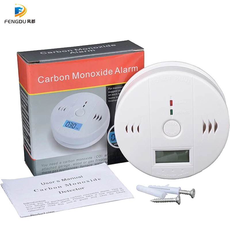 Carbon Monoxide Detector Alarm Battery Operated Carbon Monoxide Co Detector With Sound Warning And Digital Display Aliexpress
