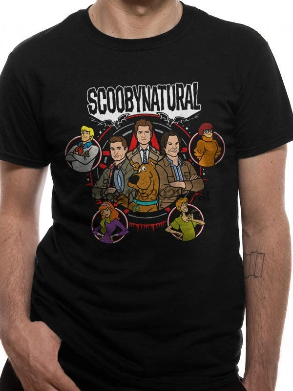Scooby Doo Scoobynatural мужская одежда Официальная футболка Топ X крутая Повседневная pride