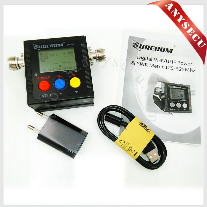 

Antenna Testing Instrument Surecom SW-102 (100-520Mhz-SO239) Standing Wave Meter Power Meter