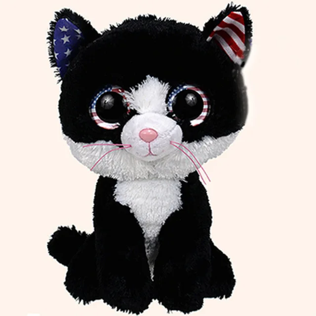 Ty Beanie Boos Big Eyes Unicorn Fox Cat Penguin Poodle Owl Plush Stuffed Animal Super Soft Bedside Toys Doll Gift For Kids 15CM 15cm