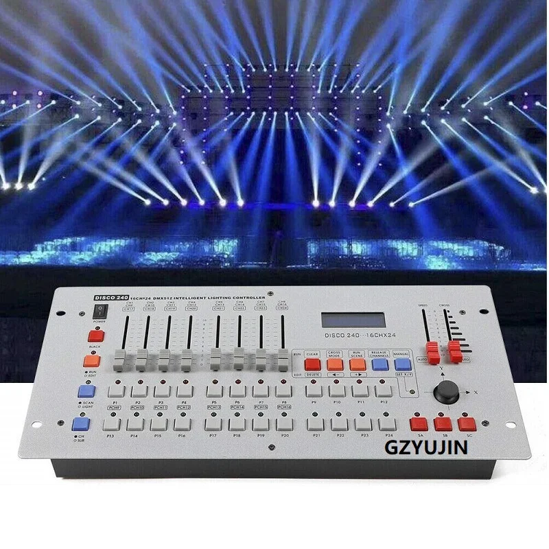 DMX 512 Controller Console Mixer Panel 240 Channels Lighting Effects Equipment Operator Moving Head Stage Light | Лампы и освещение