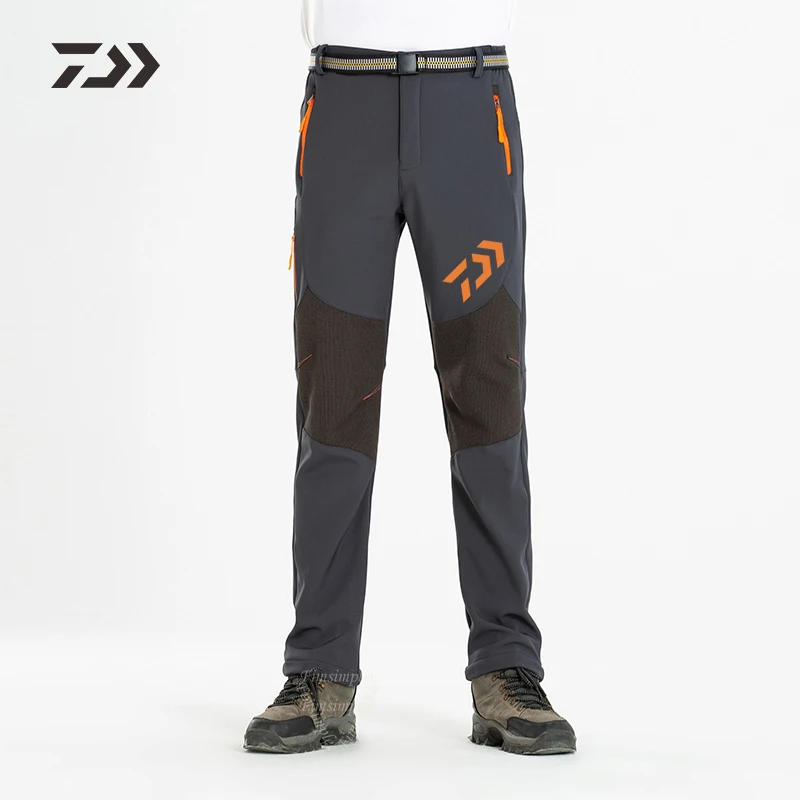 Daiwa осень зима мужские брюки для рыбалки водонепроницаемые ветрозащитные утепленные уличные походные спортивные рыболовные костюмы