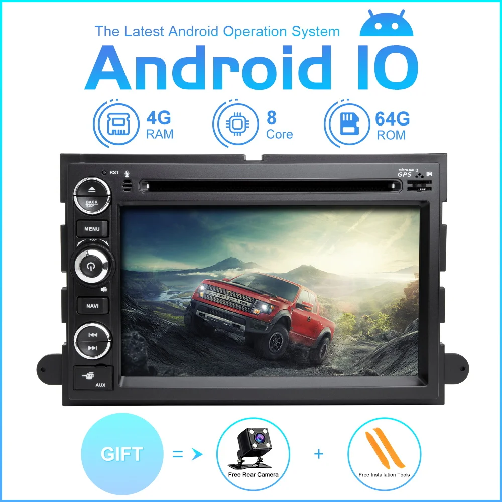 Автомобильный мультимедийный плеер ZLTOOPAI Android 9 для Ford F150 Fusion Expedition Mustang Explorer Edge GPS