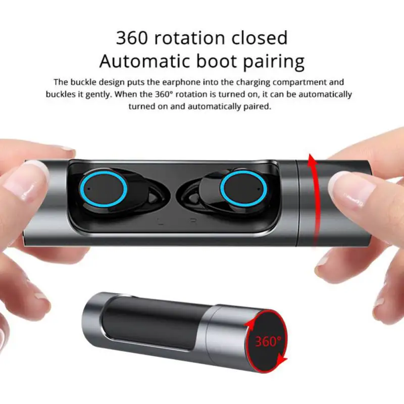 X8 Bluetooth 5,0 наушники спортивная водонепроницаемая гарнитура с 1000 мАч портативная зарядная коробка Адаптивное шумоподавление S1