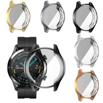 

TPU Case For Huawei Watch GT 2 46mm Strap Band Watch GT2 46 Mm Soft Plated All-Around Screen Protector Cover Bumper Cases