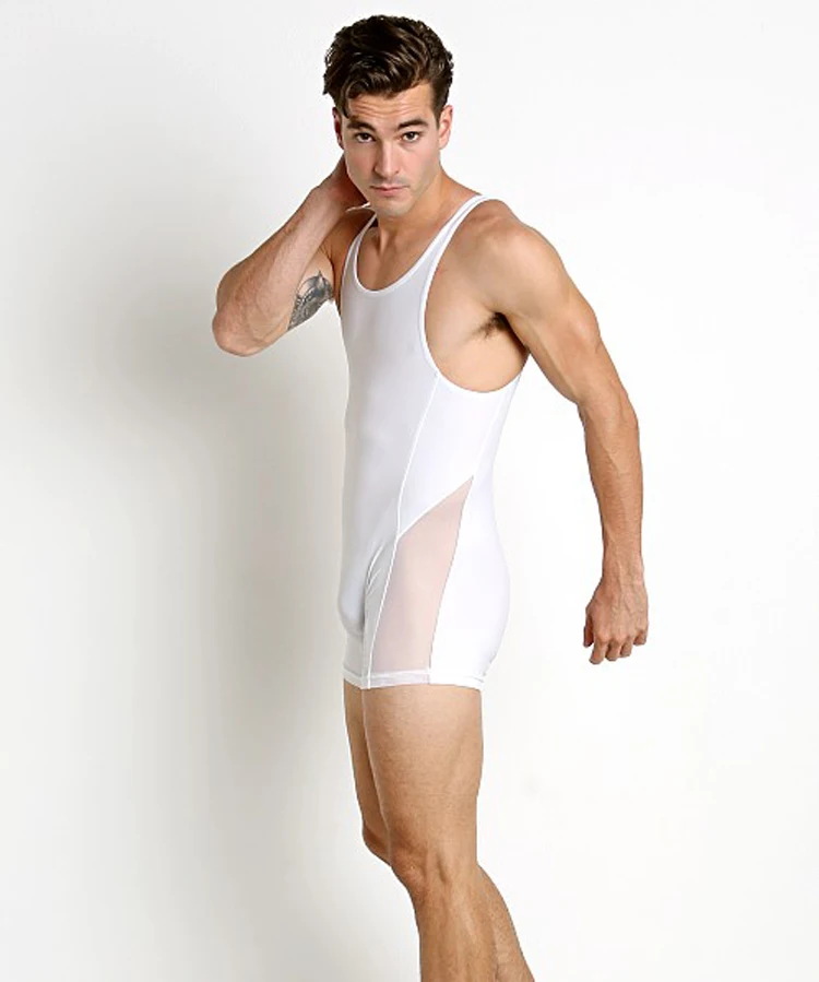 Мужское мягкое шелковое и Сетчатое Соединенное нижнее белье, сексуальное обтягивающее нижнее белье для тела, тонкое нижнее белье с плоским углом