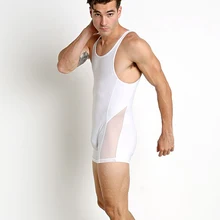 Мужское мягкое шелковое и Сетчатое Соединенное нижнее белье, сексуальное обтягивающее нижнее белье для тела, тонкое нижнее белье с плоским углом