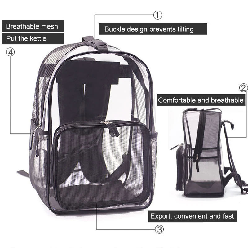 Прозрачный Рюкзак-переноска для кошек, для путешествий, дышащая посылка, портативный светильник, переносная сумка для маленьких собак, товары для домашних животных, кошек