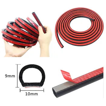 

Car Door Window EPDM Rubber Seals Noise Insulation Weatherstrip Sealing D Shaped Strip Trim 4M Universal Auto Rubber Seals