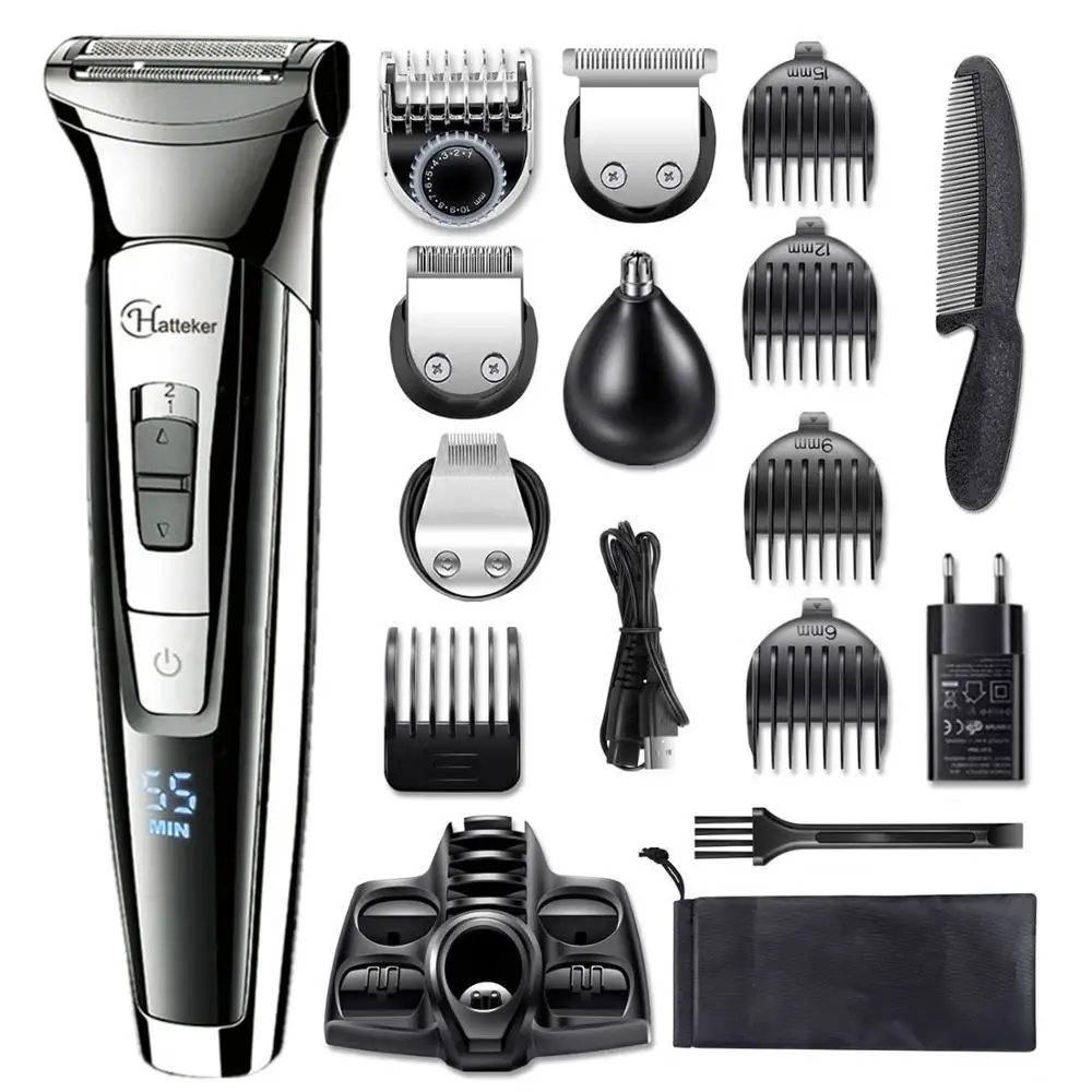 Facial body electric shaver grooming kit hair shaver for men beard wet dry shaving machine all