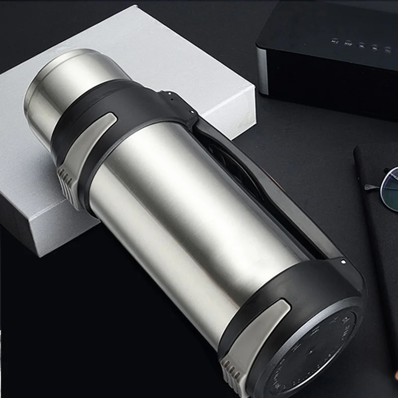 

Stainless Steel Thermos Pot Vacuum cup Thermos bottle kettle 3000ml Outdoor portable Heat preservation but no heating
