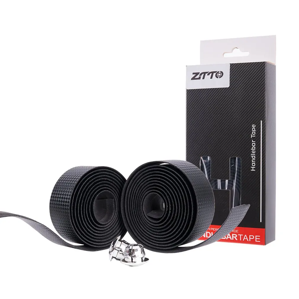 Best Practical Road Bike Bicycle Cycling Vibration Damping Anti Vibration EVA PU Handlebar Bar Tape Wrap +2 Bar Plug