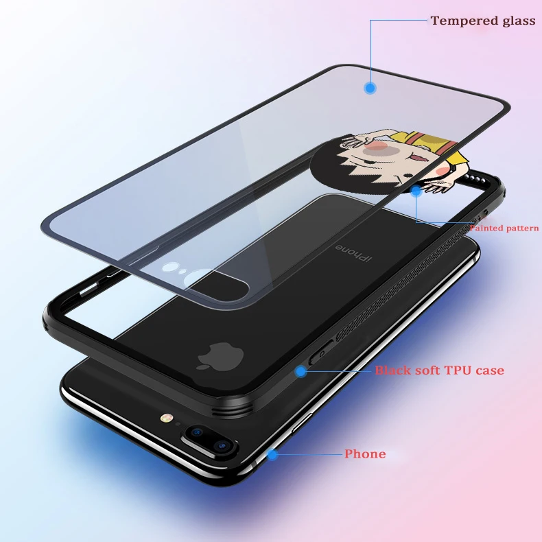 Стеклянный чехол для телефона из ТПУ стекла для iPhone 5 5S SE 6 6S 7 8 Plus iPhone 11 Pro XR X XS максимальный чехол Honda