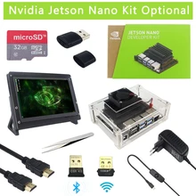 Nvidia Jetson нано развивающий набор+ чехол+ Мощность адаптер дополнительные | SD карты | 8MP Камера | 7 дюймов ЖК-дисплей | Вай-Фай адаптер