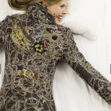 Импортные товары Испания удобрения и большой размер женская одежда осень и зима шерсть ткань Национальный Ветер вышивка высокого качества