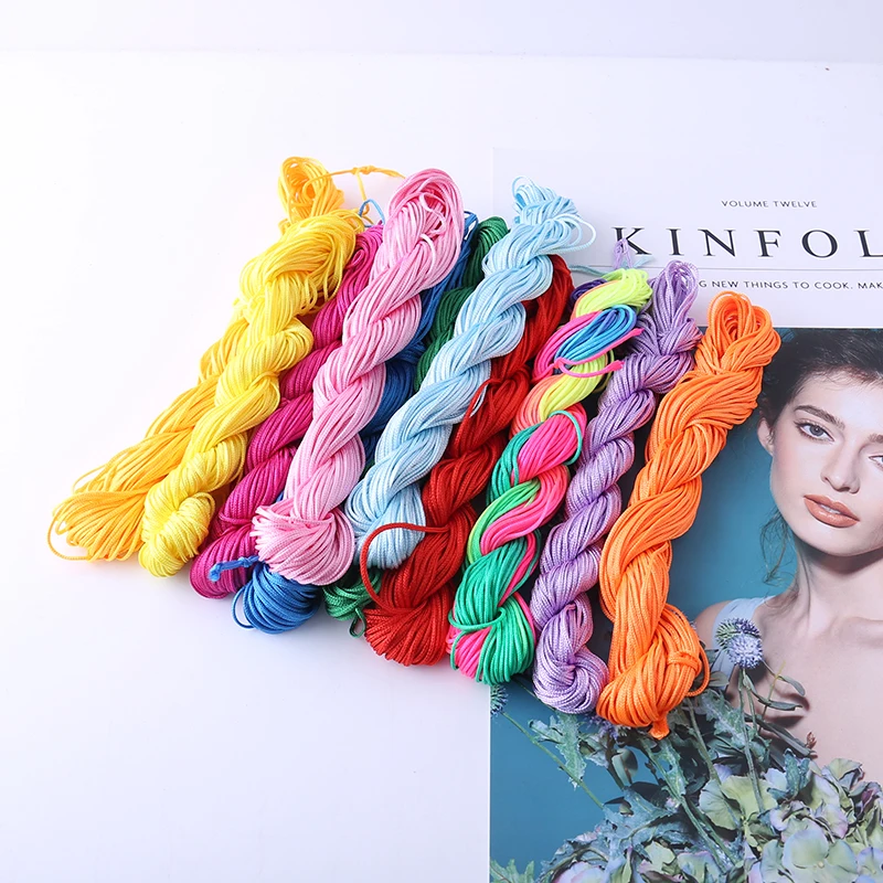 

20M Multi-Color Round Elastic Band Elastic Band Elastic Line DIY Jewelry Bracelet Sewing Accessories 1MM Thick High Elastic Band