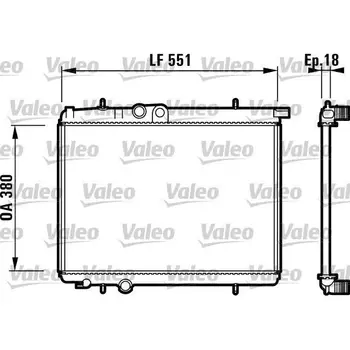 

Cooling system radiator PEUGEOT 206 CC (2D) 1.6 16V 00-20