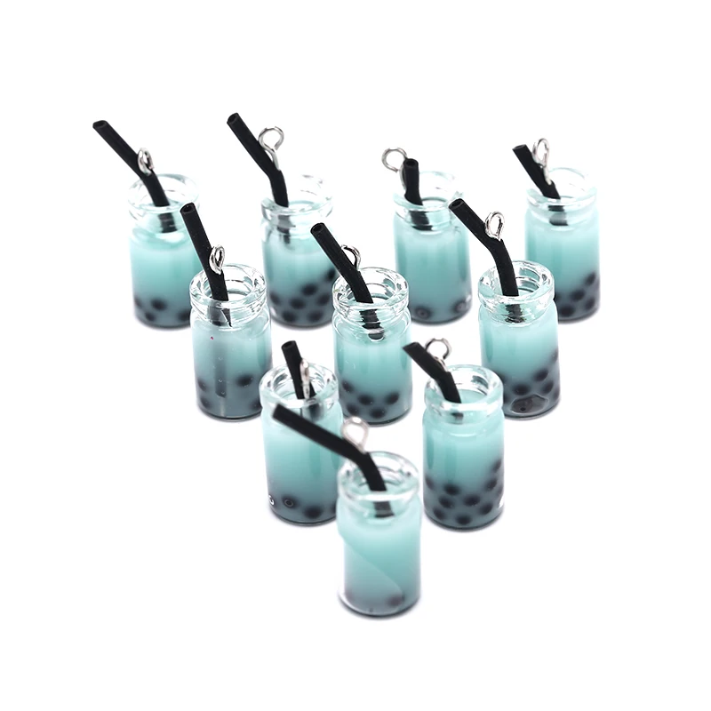 Уникальные Подвески в виде бутылки 10 шт./лот подвески из смолы жемчужины молока