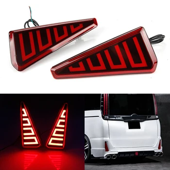

ECAHAYAKU 2PCS Waterproof Rear Bumper Reflector Tail Light For Toyota NOAH VOXY 80 Series 2016-2019 Brake Lights car accessroies