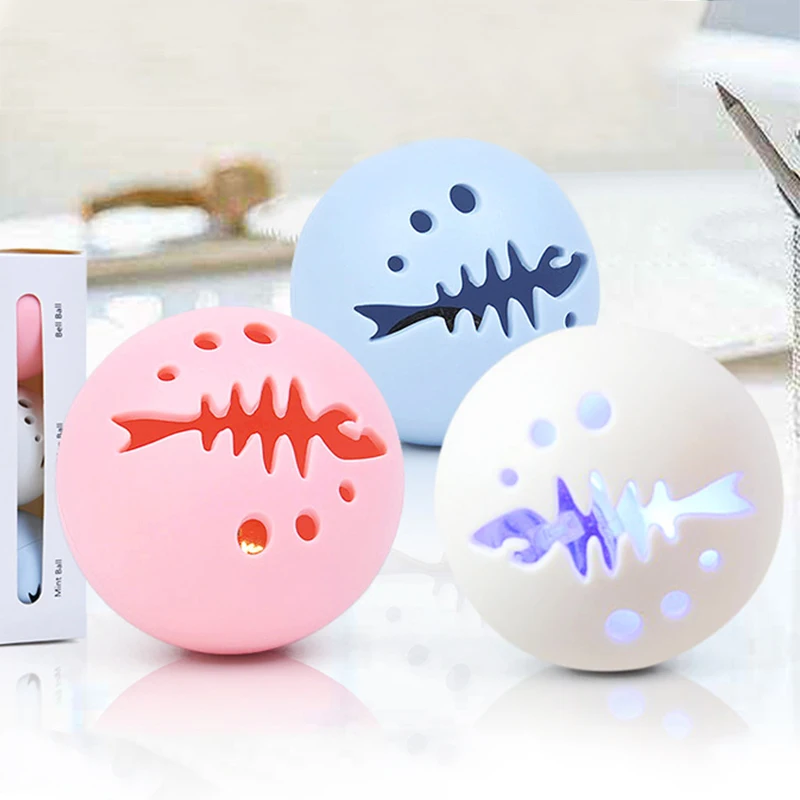 

3pcs/lot Cat Catnip Rolling Ball Playing Toy Luminous Teaser Kitten Interactive Ball Pet Supplies