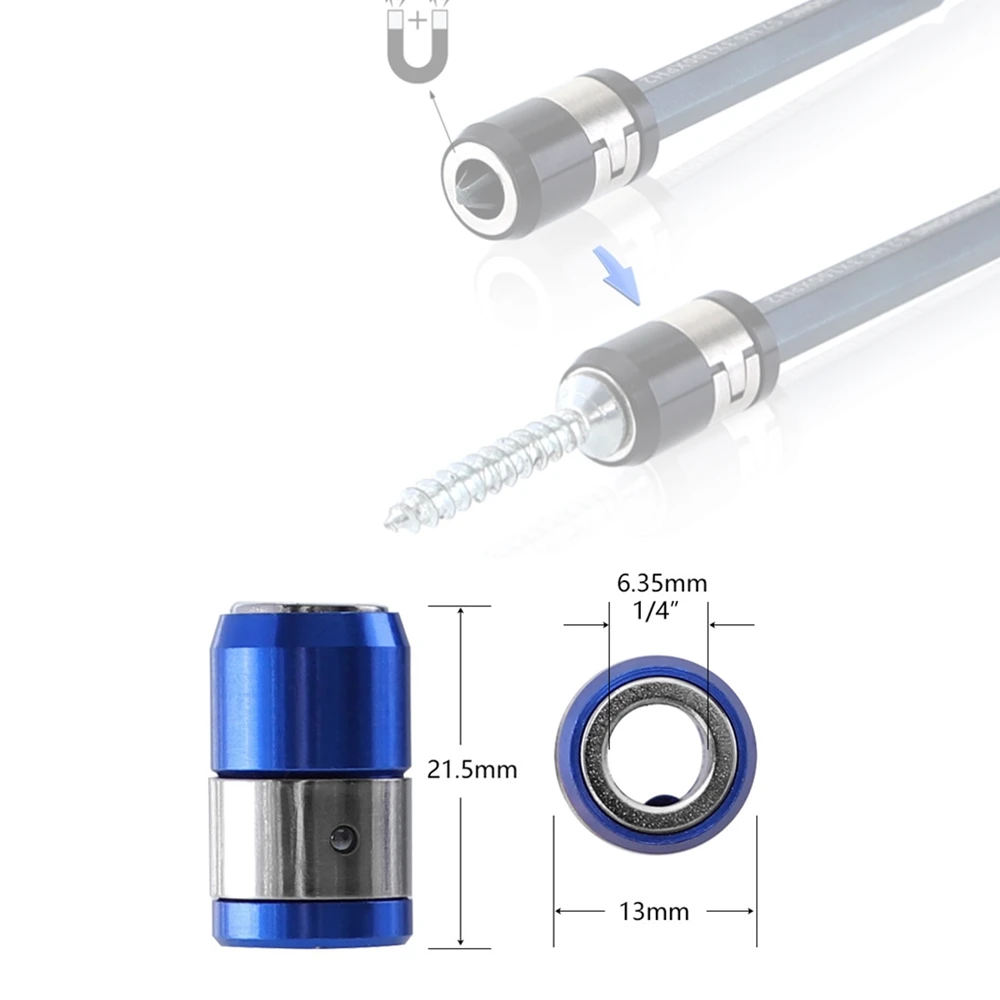Universal Magnetic Ring Screwdriver Bit with Anti-Corrosion and Strong Magnetizer