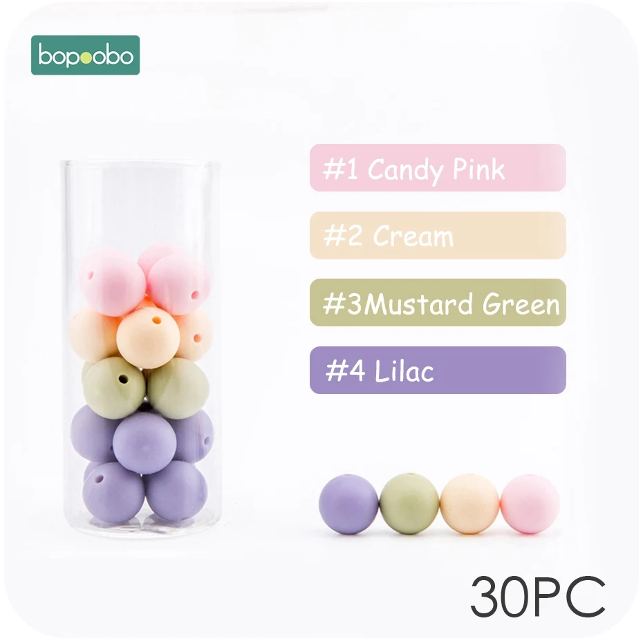 Pink-Lilac 12 мм 30 шт Силиконовые Бусины Жемчужные силиконовые шестигранные пищевые, Прорезывание Зубов Бусины DIY кормящих браслетов силиконовые крошечные стержни детский Прорезыватель - Цвет: Pink-Lilac