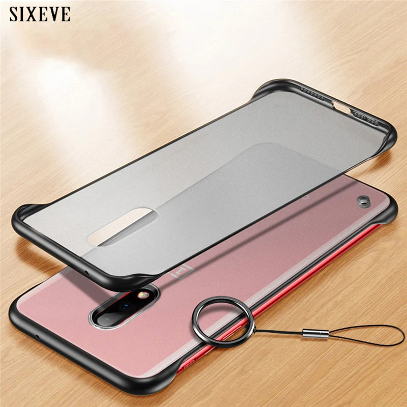 

Luxury Ultra Slim Frameless Transparent Scrub Matte Hard PC Phone Cases For oneplus 6 6T 7 Pro Case For One Plus 7 Pro Oneplus7