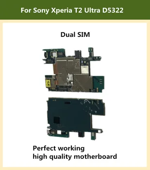 

Full Work Original Unlock used Mainboard For Sony Xperia T2 Ultra D5322 motherboard Logic Circuit Electronic Panel