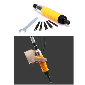 

Wood Chisel Woodworking Carving Set Electric Carving Machine Engraving Knife Tool with 5 Blades and 1 Wrench Hotselling 2019