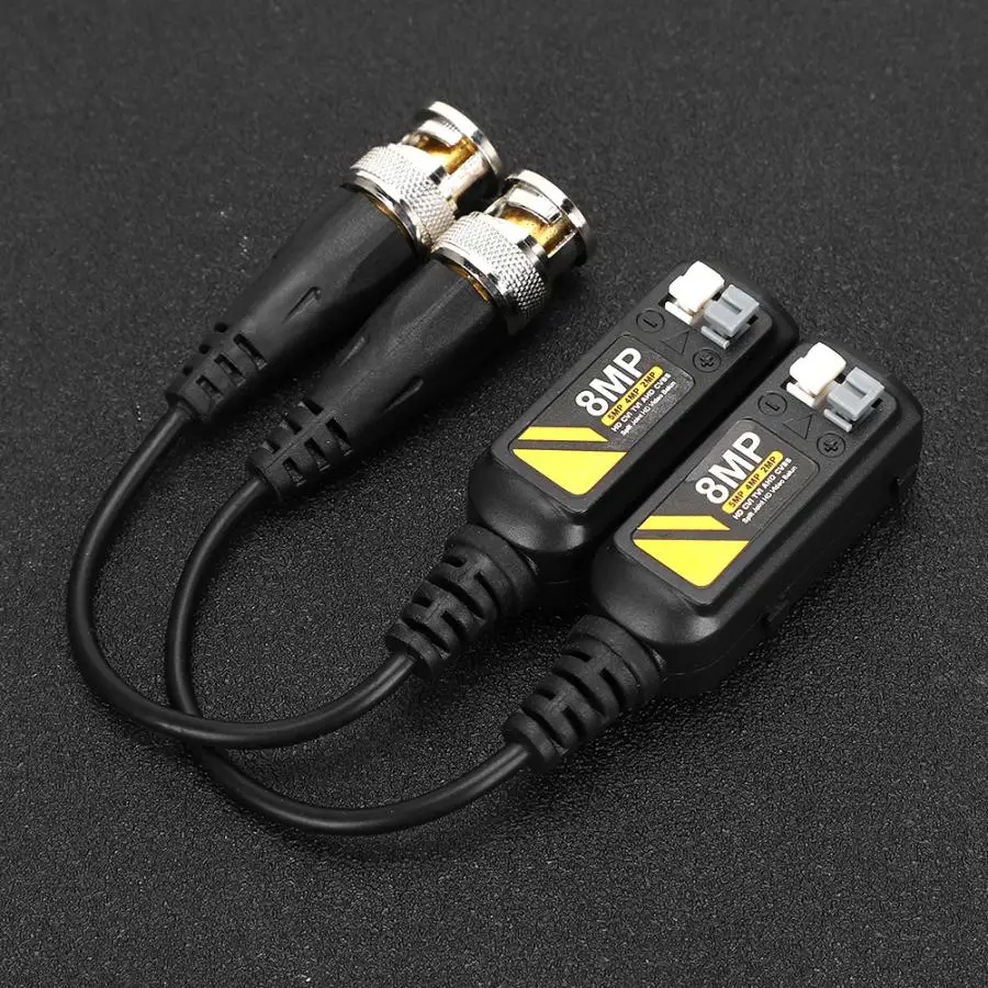 2 пары мужской витая пара передатчик кабель 8MP HD CVI/AHD/TVI/CVBS BNC