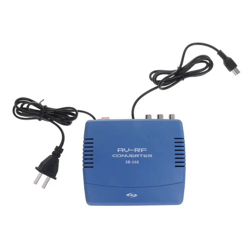 Прямая поставка AV-RF конвертер телевизионная система ТВ сигнал стандартный аудио видео сигнал модулятор ТВ 220 В стерео двойной трек