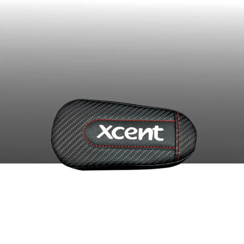 Автомобильный Стайлинг для hyundai Xcent, 1 шт., углеродное волокно, кожа, подушка для ног, наколенник, подлокотник, Накладка для интерьера, автомобильные аксессуары - Название цвета: style 1