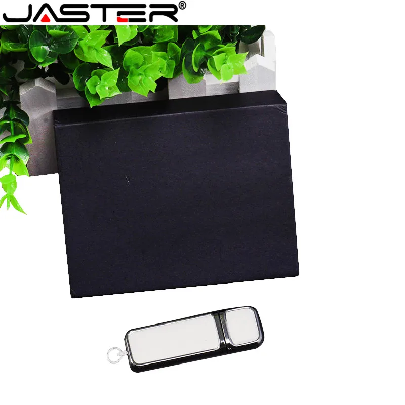 Новый кожаный usb накопитель JASTE с коробкой высокого качества 2 0|USB флэш-накопители|