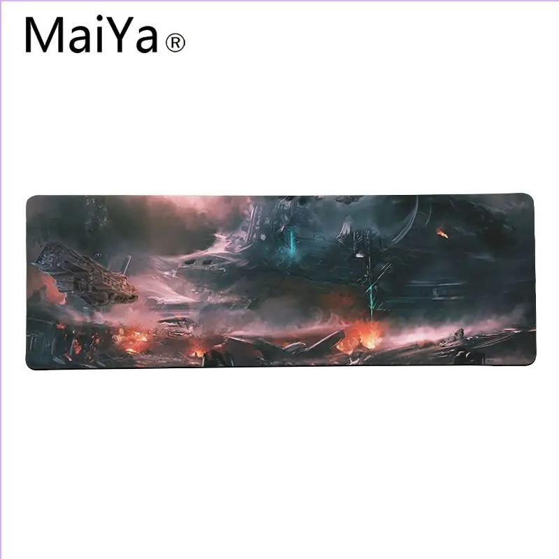 Lock Edge 30x80cm Maiya высококачественный металлический брелок силиконовый большой/маленький коврик для мышки игра большой коврик для мыши клавиатуры коврик - Цвет: Lock Edge 30x80cm