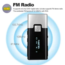 P10 DAB+ FM цифровой радио мини-динамик портативный карманный DAB+ приемник с экраном дисплея наушников перезаряжаемый музыкальный плеер